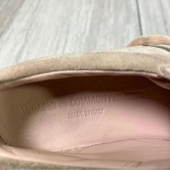Woman By Common Projects Achilles Suede Lace Up Sneaker Women’s Size 7 EUR 37 - Picture 10 of 10